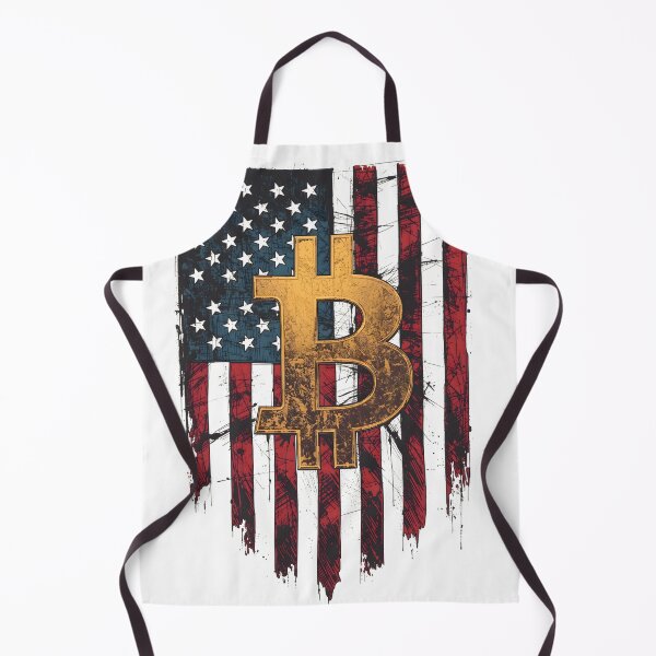 Item preview, Bitcoin USA Flag | Vintage grunge design designed and sold by Stay Orange!.