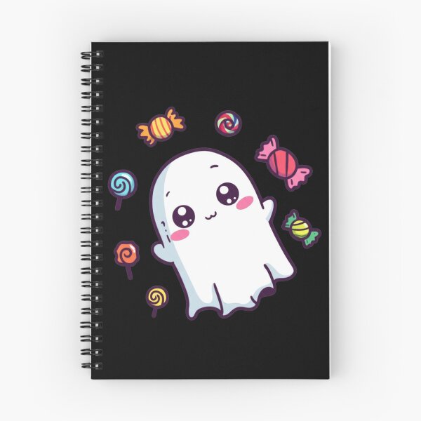 Item preview, Chibi Cute Ghost Halloween | Kawaii Funny Ghost with Candy | Adorable Anime Spooky Design designed and sold by ColorSplash123.