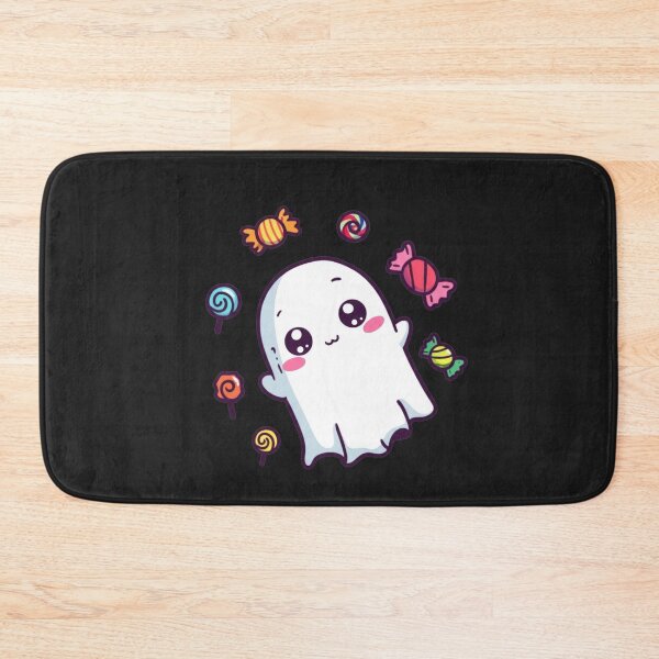 Item preview, Chibi Cute Ghost Halloween | Kawaii Funny Ghost with Candy | Adorable Anime Spooky Design designed and sold by ColorSplash123.