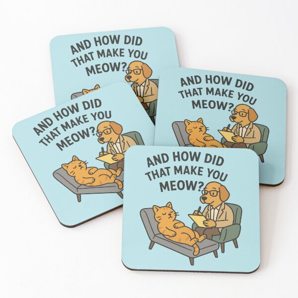 Item preview, Therapy Session – And How Did That Make You Meow? designed and sold by SillyPawsStudio.