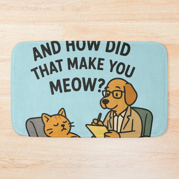 Item preview, Therapy Session – And How Did That Make You Meow? designed and sold by SillyPawsStudio.
