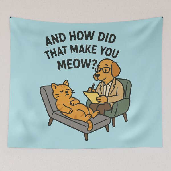 Item preview, Therapy Session – And How Did That Make You Meow? designed and sold by SillyPawsStudio.