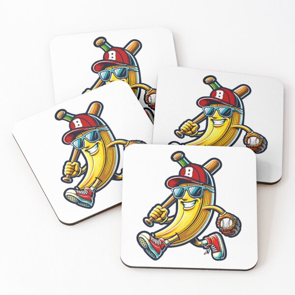 Item preview, Banana playing baseball fruit lover baseball player designed and sold by Almanzalbert.