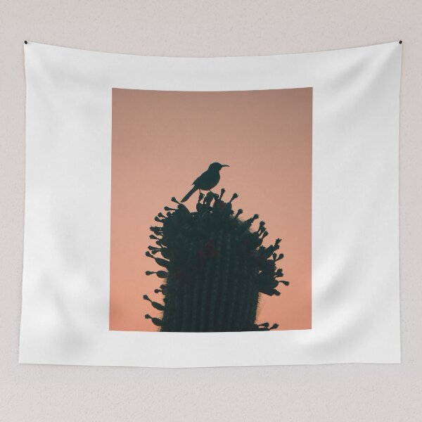 Item preview, Bird on Cactus at Sunrise – Saguaro National Park, Arizona designed and sold by navi-studios.