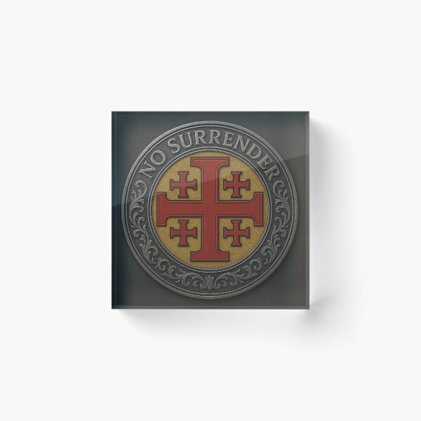 Item preview, Jerusalem Cross No Surrender designed and sold by historyandmore.