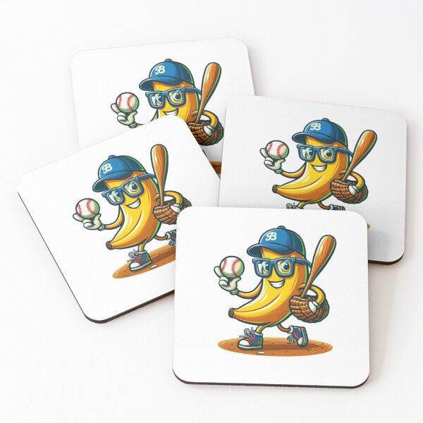 Item preview, Banana playing baseball fruit lover baseball player 2 designed and sold by Almanzalbert.