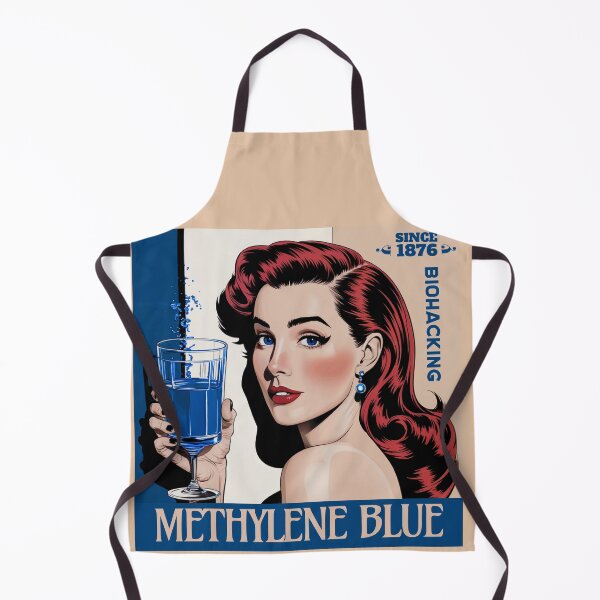 Item preview, Methylene blue biohacking - retro poster look Ginger designed and sold by WearTheTexts.