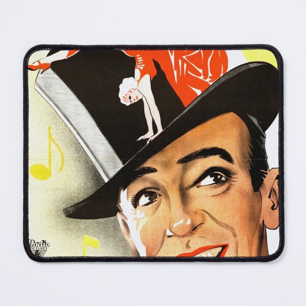 Item preview, Vintage Art Deco Movie Poster | The Gay Divorcee 1934 | Fred Astaire & Ginger Rogers | Colorful Musical Film Print designed and sold by artofuniverse.