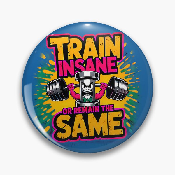 Item preview, Train Insane Angry Dumbbell Motivational Fitness Design designed and sold by PENLEAF DESIGNS.