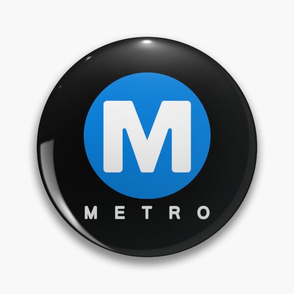 Item preview, Vintage Los Angeles Metro Logo (Blue) designed and sold by LeonTransit.