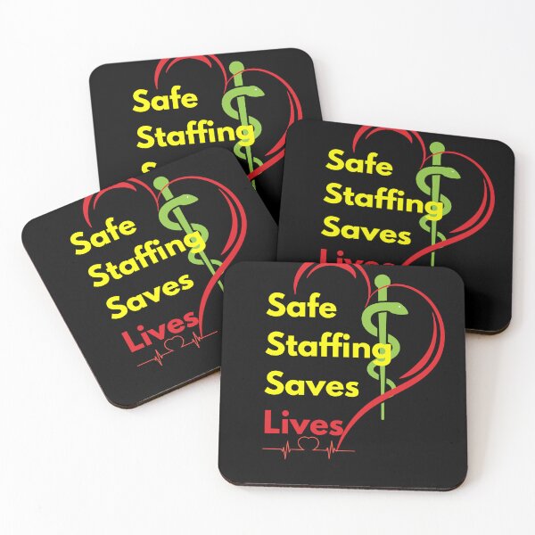 Item preview, Safe Staffing Saves Lives– Healthcare Support, Nurses March & Nurse Strike Design designed and sold by Lunaria Arts.