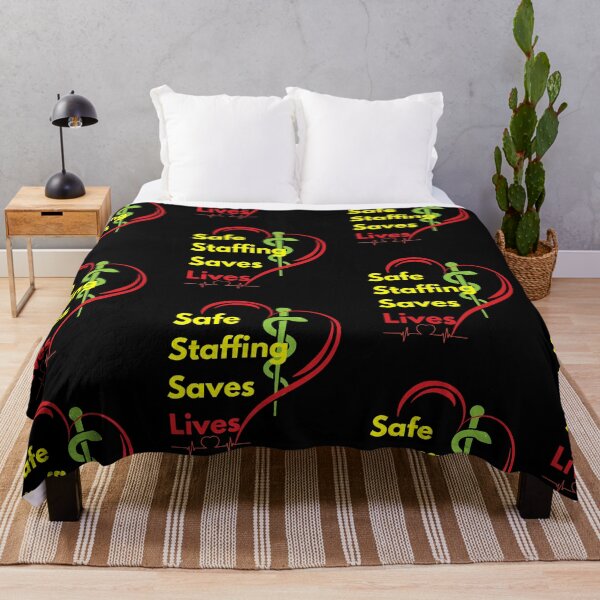 Item preview, Safe Staffing Saves Lives– Healthcare Support, Nurses March & Nurse Strike Design designed and sold by Lunaria Arts.