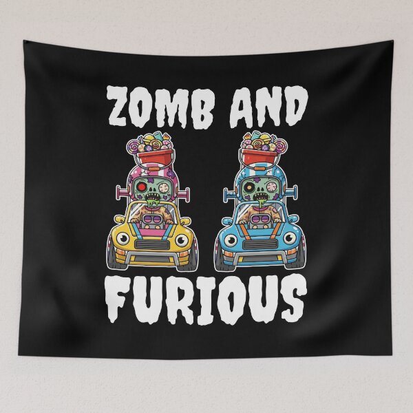 Item preview, ZOMB AND FURIOUS - ZOMBIE HALLOWEEN designed and sold by KEF Custom.