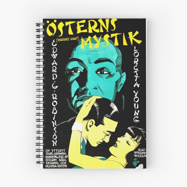 Item preview, Vintage Art Deco Movie Poster | Hatchet Man 1932 | Mystery of the East | Edward G Robinson & Loretta Young | Collectible designed and sold by artofuniverse.