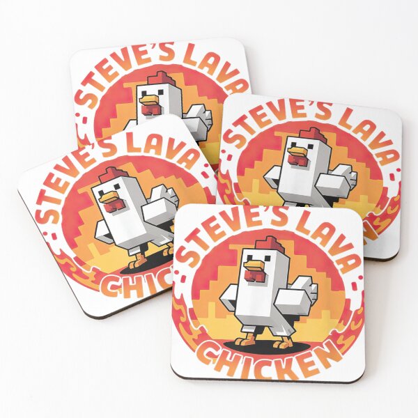 Item preview, Lava Chicken Miners Meme Steve Pixel Gaming designed and sold by Nyahtreich.