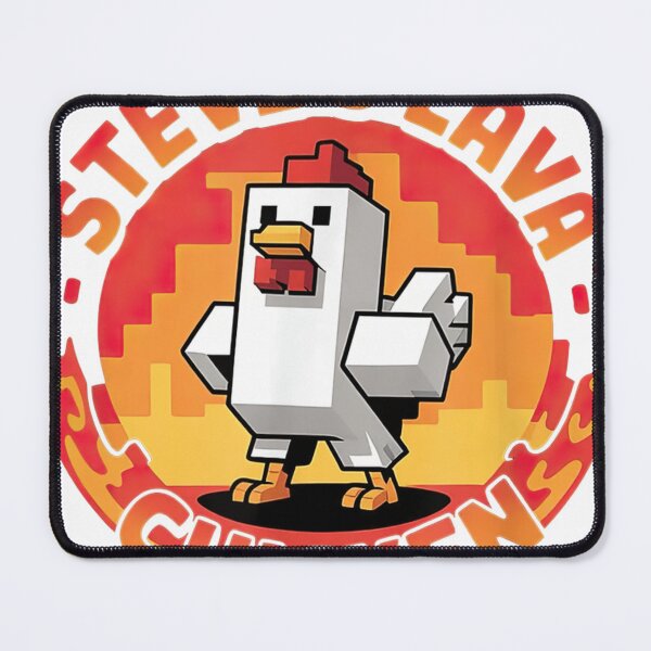 Item preview, Lava Chicken Miners Meme Steve Pixel Gaming designed and sold by Nyahtreich.