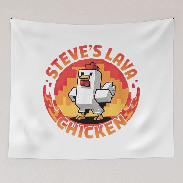 Item preview, Lava Chicken Miners Meme Steve Pixel Gaming designed and sold by Nyahtreich.