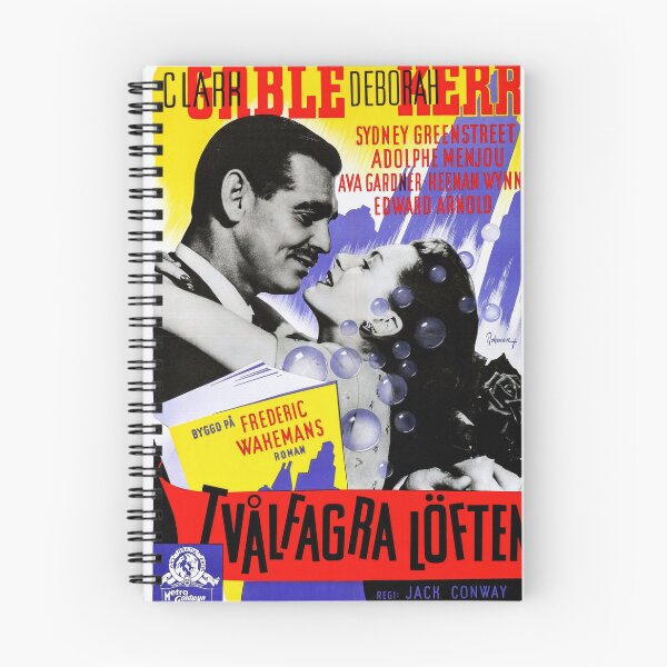 Item preview, Vintage Movie Poster | The Hucksters 1947 | Black & White Romance | Swedish Edition | Mid-Century Art Film Decor designed and sold by artofuniverse.