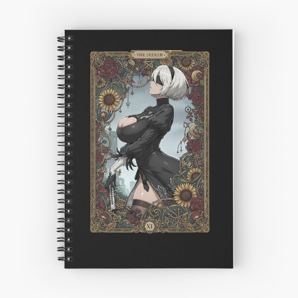 Item preview, 2B Tarot Card Style designed and sold by MadShroomPrints.