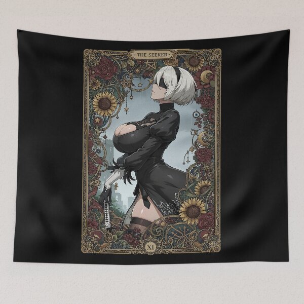 Item preview, 2B Tarot Card Style designed and sold by MadShroomPrints.