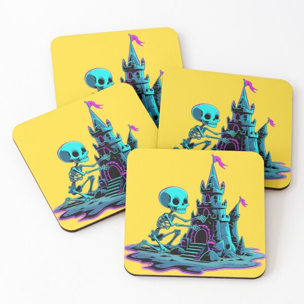 Item preview, Neon Skeleton Sandcastle Builder designed and sold by Design Delinquent.