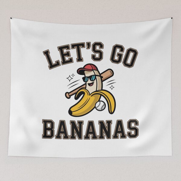 Item preview, Let’s Go Bananas Cartoon Banana Slugger designed and sold by Almanzalbert.