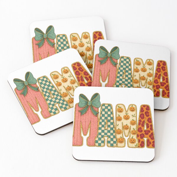 Item preview, Embroidery mama png｜leopard letters png｜mama's quilts｜halloween patchwork quilt｜mama halloween bow png｜hoodie halloween mama｜pumpkin patch designed and sold by PixelBlooming.