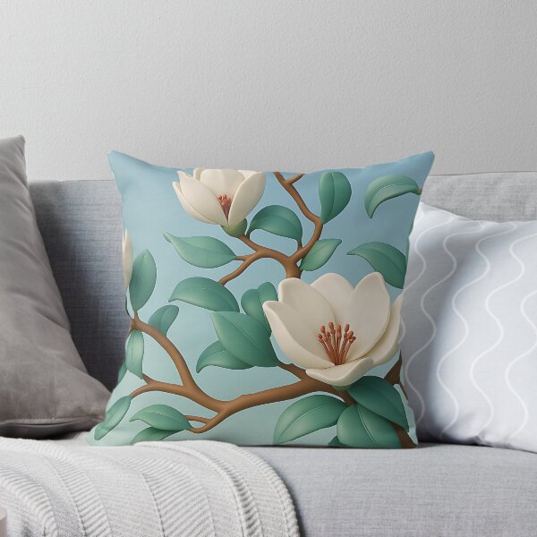 Artikelvorschau, Magnolie 3D Baum und Blumen entworfen und verkauft von Karen Harding Art and Illustration .