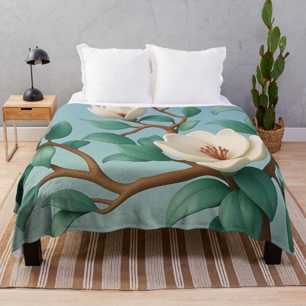 Item preview, Magnolia 3D tree and Flowers designed and sold by Karen Harding Art and Illustration .