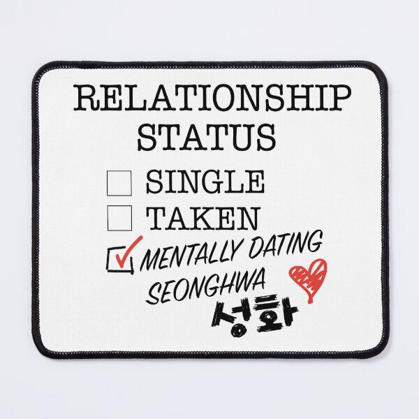 Item preview, Copy of Relationship Status - Mentally Dating Seonghwa designed and sold by Popsical  Prints.
