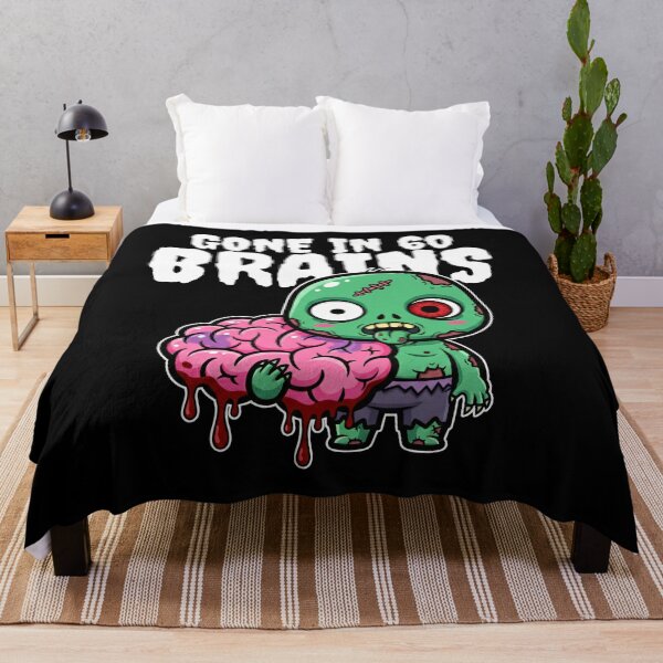 Item preview, GONE IN 60 BRAINS - ZOMBIE HALLOWEEN designed and sold by KEF Custom.
