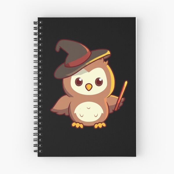 Item preview, Chibi Kawaii Owl Wizard | Cute Magic Owl with Wand | Adorable Anime Halloween Design designed and sold by ColorSplash123.