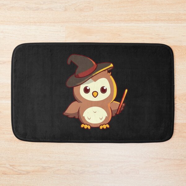 Item preview, Chibi Kawaii Owl Wizard | Cute Magic Owl with Wand | Adorable Anime Halloween Design designed and sold by ColorSplash123.