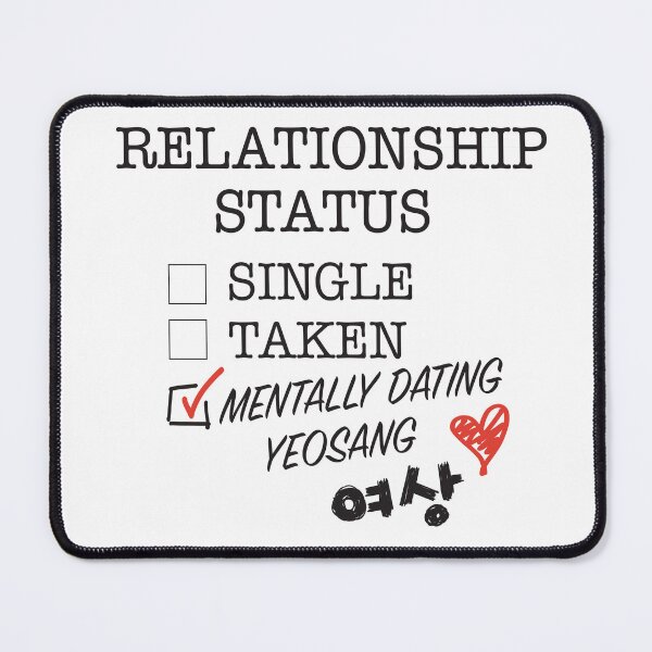 Item preview, Relationship Status - Mentally Dating Yeosang designed and sold by Popsical  Prints.