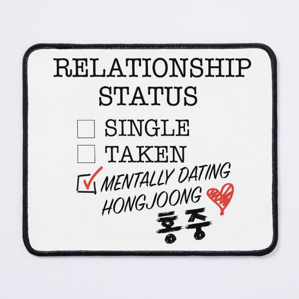 Item preview, Relationship Status - Mentally Dating Hongjoong designed and sold by Popsical  Prints.