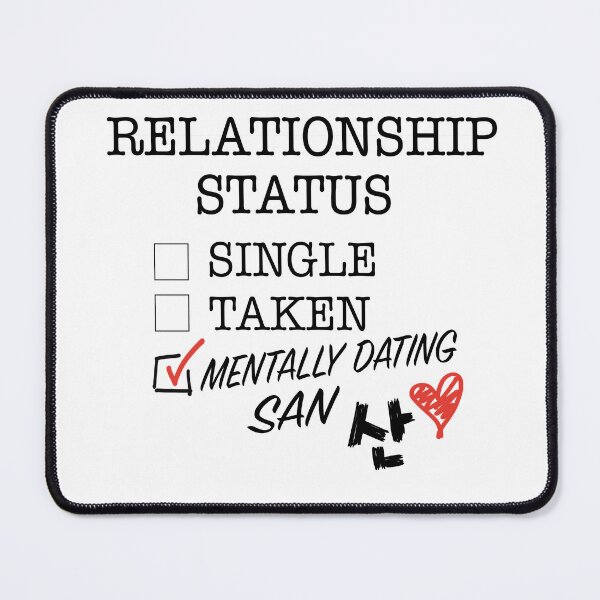 Item preview, Relationship Status - Mentally Dating San designed and sold by Popsical  Prints.