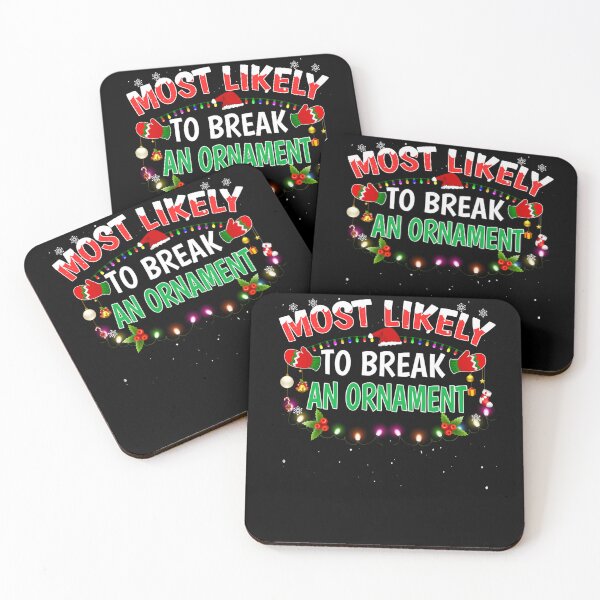 Item preview, Most Likely To Break An Ornament Santa Hat Xmas Lights designed and sold by rexalexisdoy.