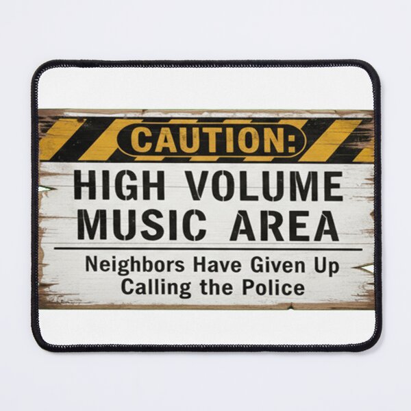 Item preview, CAUTION High Volume Music Area designed and sold by Gnfree.