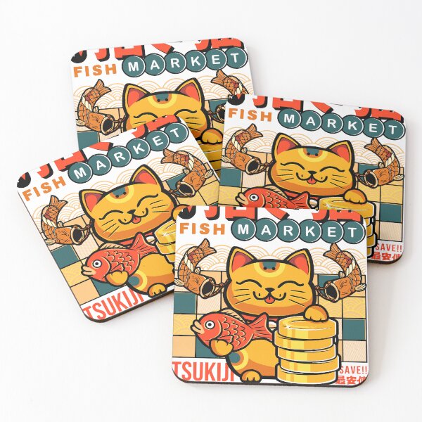 Item preview, Lucky Cat Fish Market designed and sold by Arinesart.