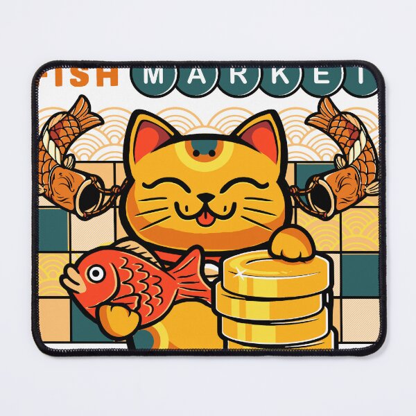 Item preview, Lucky Cat Fish Market designed and sold by Arinesart.