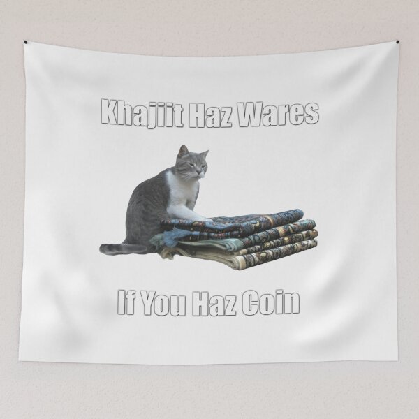 Item preview, Khajiit Haz Wares - V.3 Classic Meme designed and sold by Abbiltenwerth.