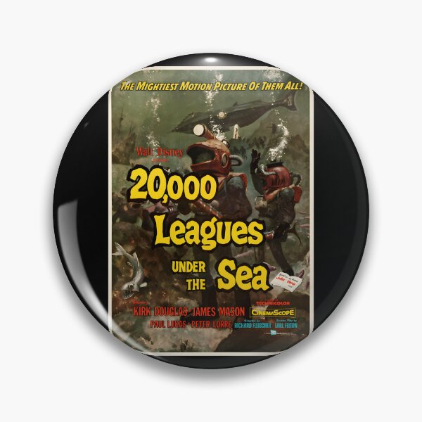 Item preview, 20000 Leagues Under The Sea (1954) Vintage Movie Poster designed and sold by RosalynnShacke.