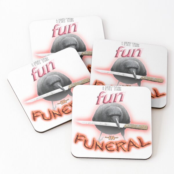 Item preview, Crow With Knife - I Put The Fun In Funeral Word Art designed and sold by Abbiltenwerth.