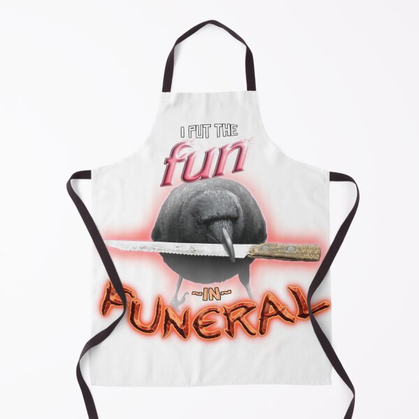 Item preview, Crow With Knife - I Put The Fun In Funeral Word Art designed and sold by Abbiltenwerth.
