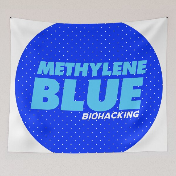 Item preview, Methylene blue - minimalistic and energetic / biohacking designed and sold by WearTheTexts.