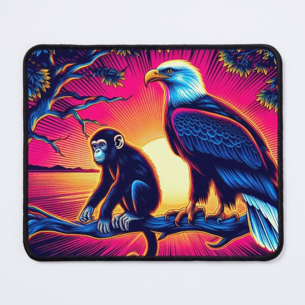 Item preview, Eagle and chimp designed and sold by Dogandesighn.