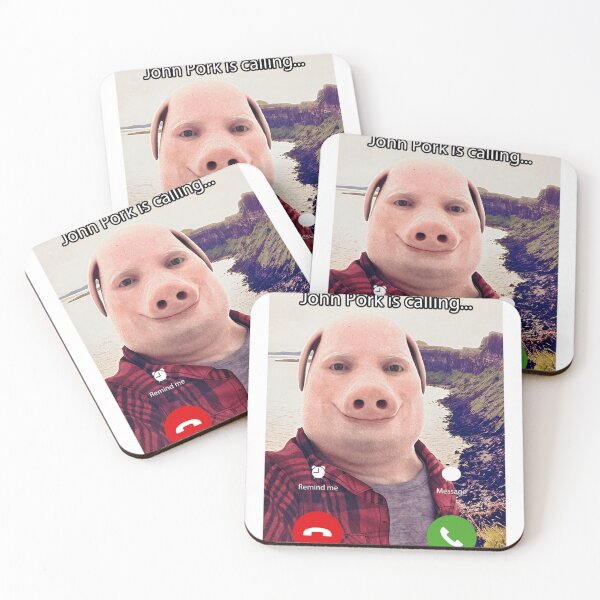 Item preview, John Pork Is Calling Funny Answer Call Phone designed and sold by Abbiltenwerth.