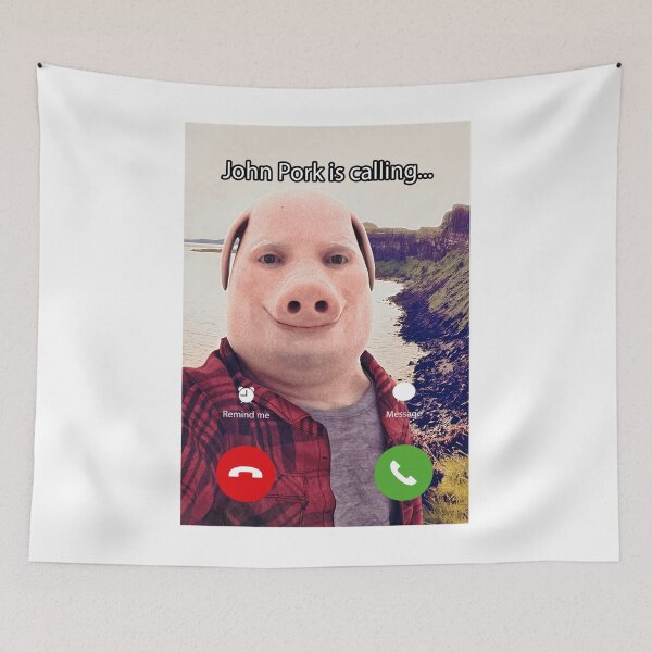 Item preview, John Pork Is Calling Funny Answer Call Phone designed and sold by Abbiltenwerth.