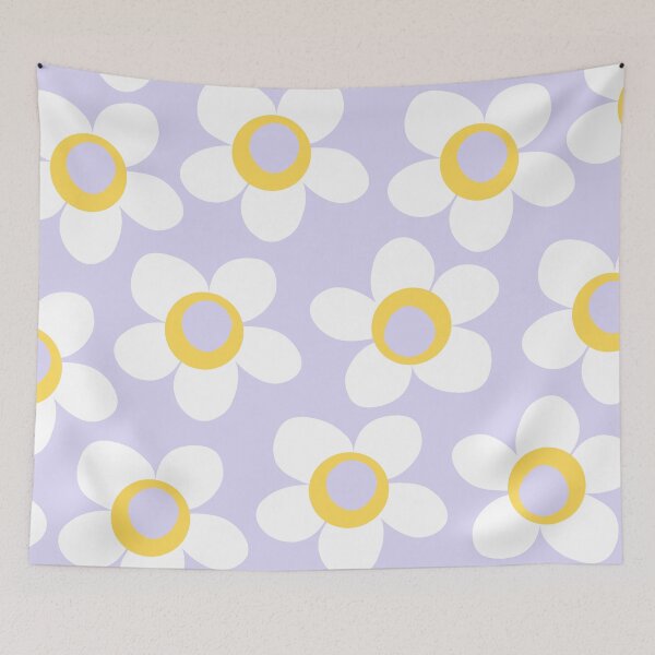 Item preview, Cheerful Maisie Flowers Floral Pattern in Lavender Pastel designed and sold by kierkegaard.