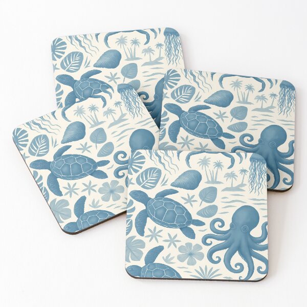 Item preview, Marine Life Pattern with Sea Creatures designed and sold by PalleteBay.